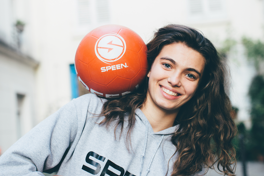 pola gomez speen ball ballon football freestyle rouge