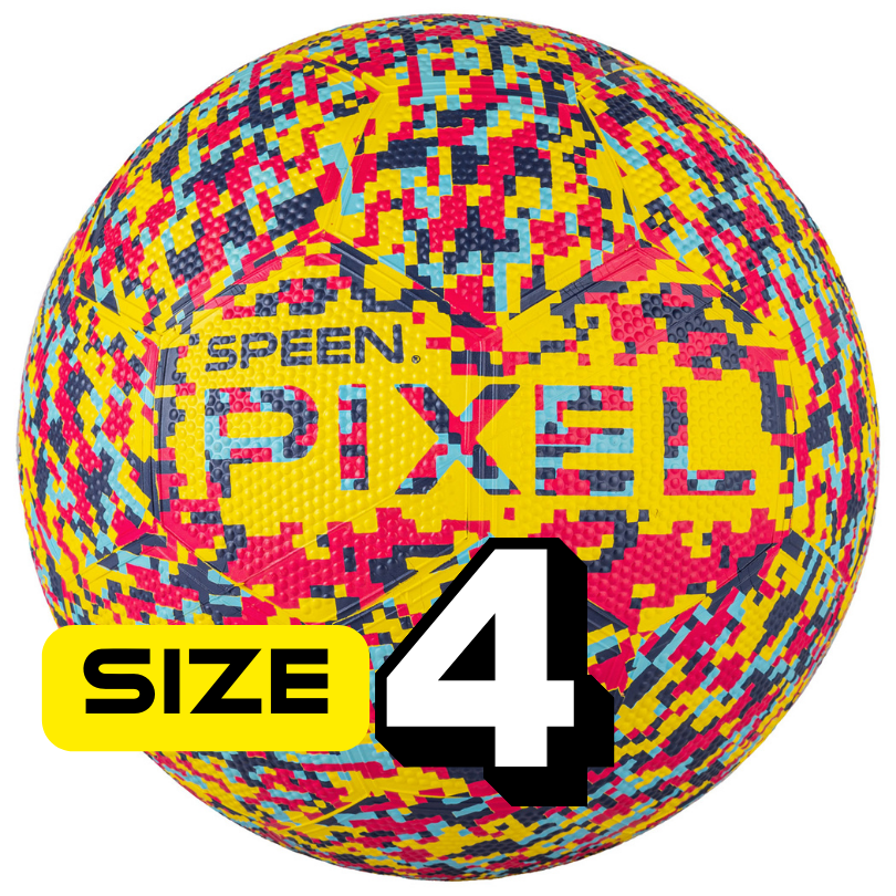 Ballon PIXEL Jaune taille 4