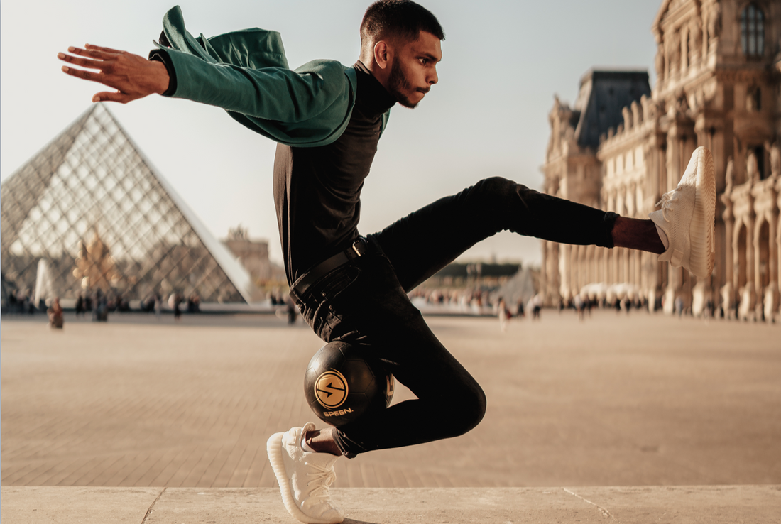 Ballon jonglage Speen Ball Wass Logan grip Football Freestyle Urban style Soccer foot street panna